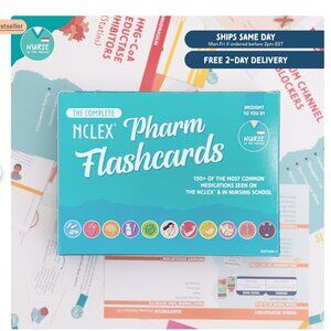 Nurse in the Making Pharm Pharmacology Flashcards & Concept Maps (plus MedSurg)